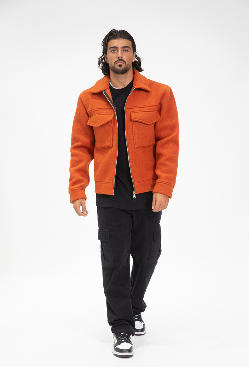 veste-uni-col-revers-orange