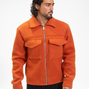 veste-uni-col-revers-orange