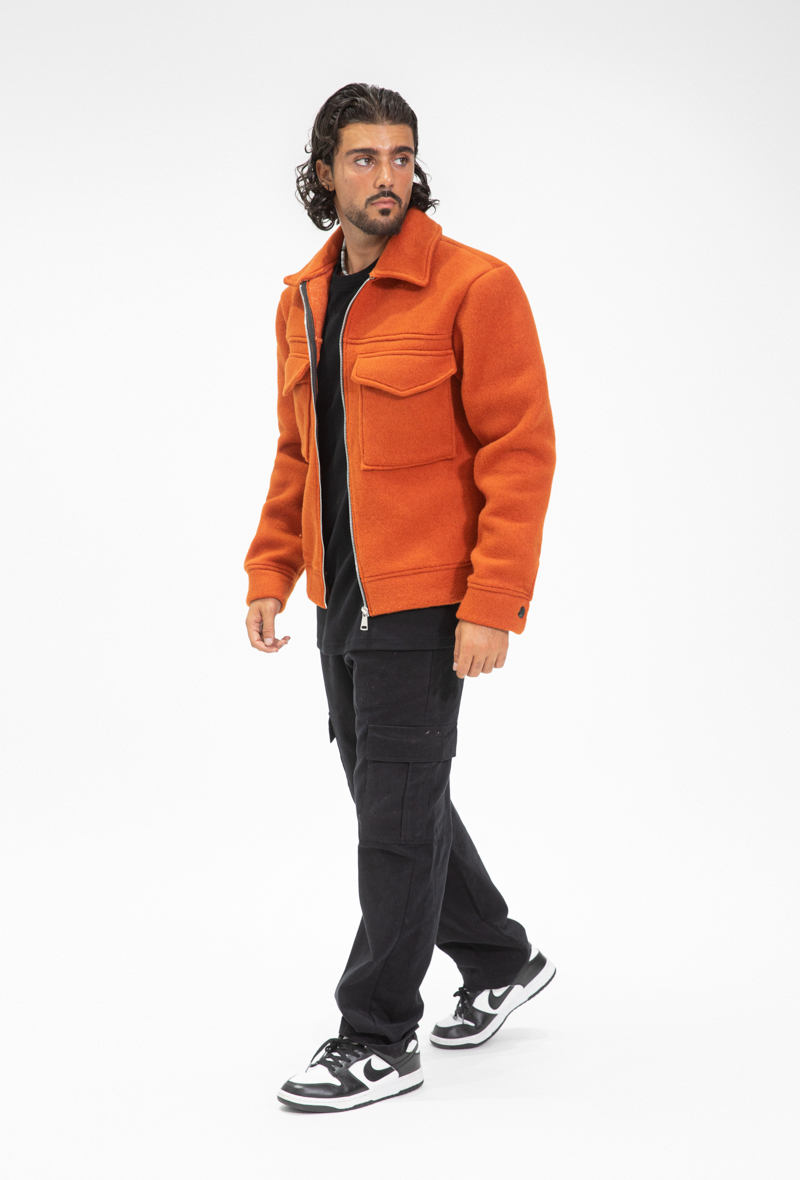veste-uni-col-revers-orange