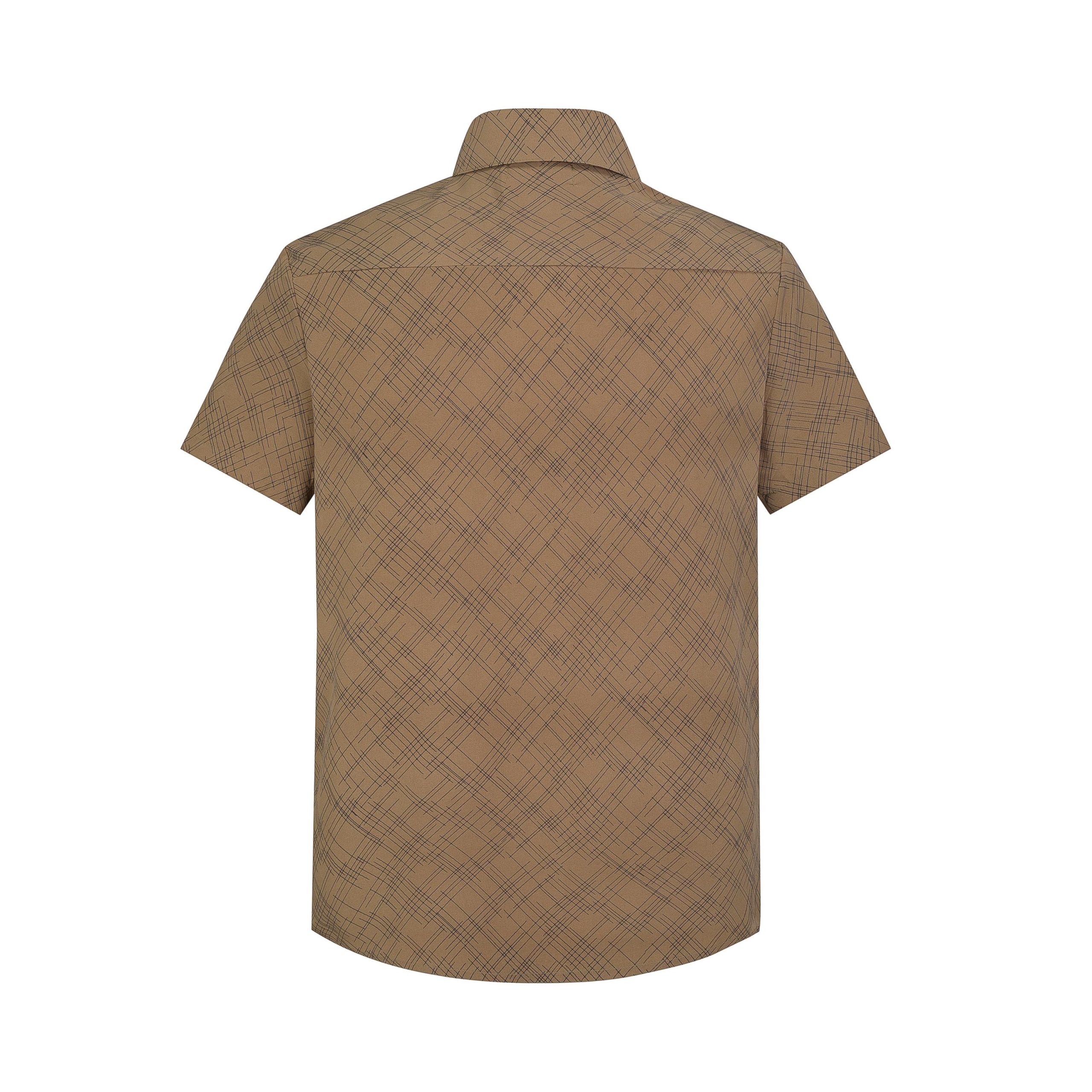 Chemisette imprimée abstrait marron
