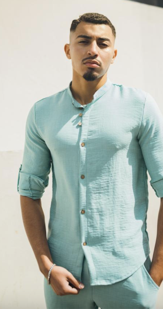 chemise effet lin