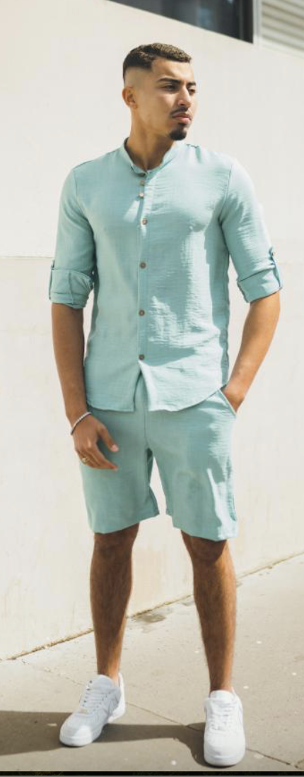 chemise effet lin