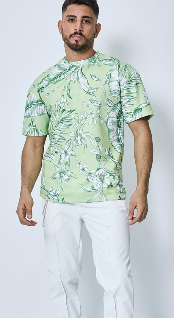 T-shirt fleuri