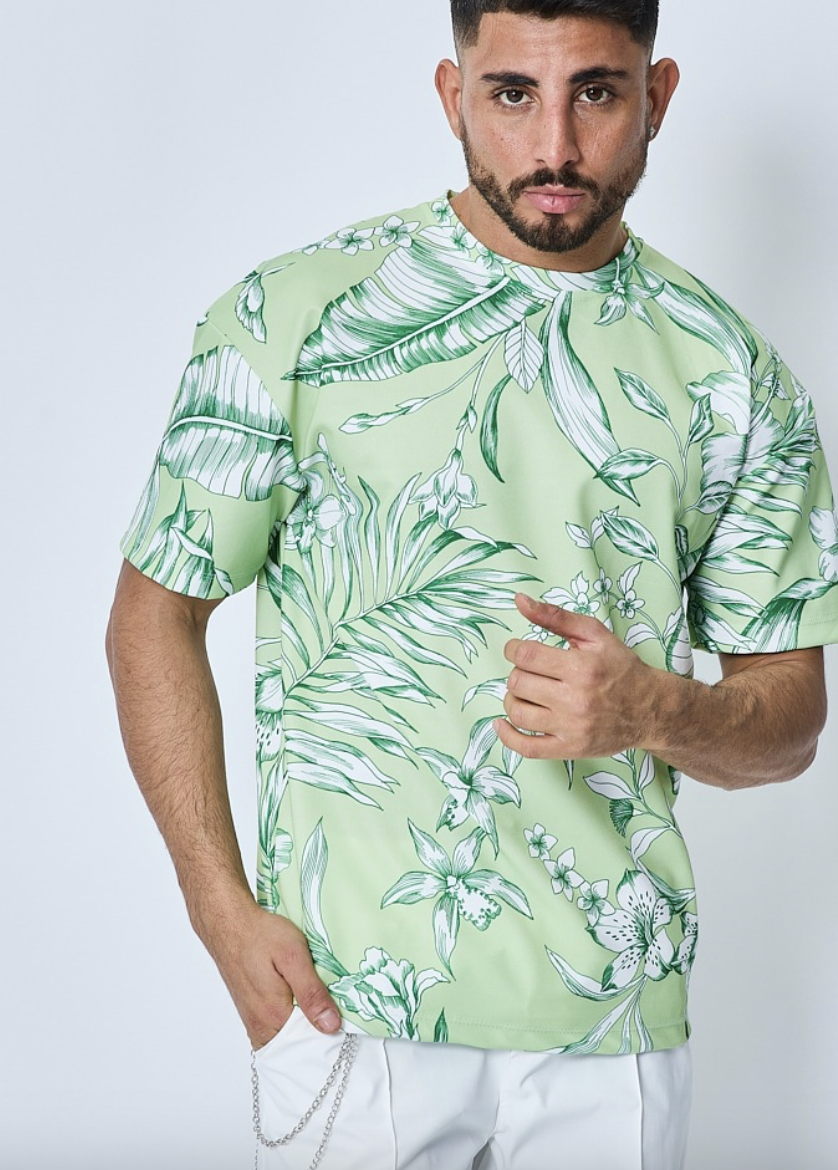 T-shirt fleuri