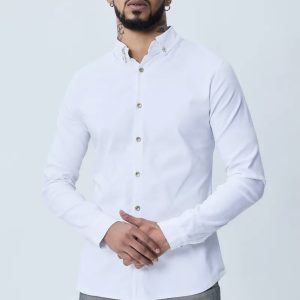 Chemise classique à boutons fantaisie