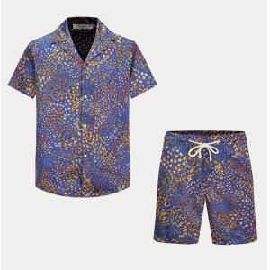 Ensemble chemise short à motifs