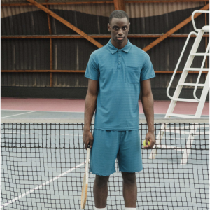 Ensemble Short polo bleu