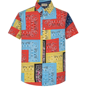 Chemise décontractée à imprimés bandana